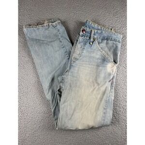 A Pair of Levi's Vintage Denim Jeans Pearl Button Fly Red Tab Sz 30X34 90s Y2K